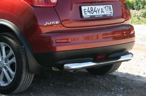 Защита заднего бампера d76 с проступью для Nissan Juke 2011- NJUK.75.1353