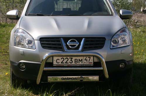 Решетка передняя мини d60 низкая для Nissan Qashqai 2007-2009 NQSH56451