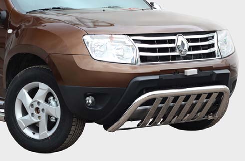 Решетка передняя мини низкая с защтой d60 для Renault Duster 2012- RDUS.57.1439