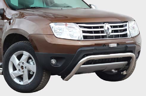 Решетка передняя мини низкая d60 для Renault Duster 2012- RDUS.56.1440