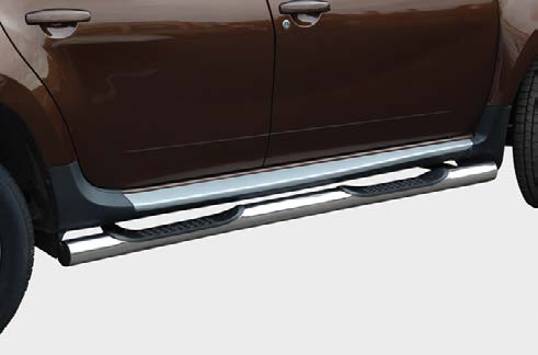 Пороги с проступями d76 для Renault Duster 2012- RDUS.81.1445