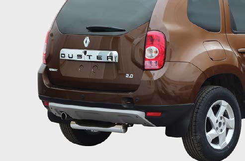 Защита задняя ступень d76 (только 4x2) для Renault Duster 2012- RDU2.77.1470