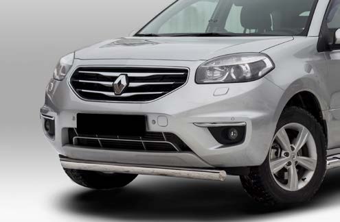 Защита переднего бампера труба овальная 75х42 для Renault Koleos 2012- RENK.48.1594