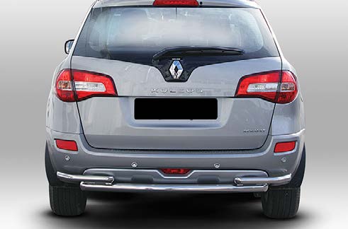 Защита заднего бампера d60/42 двойная для Renault Koleos 2012- RENK.75.0733