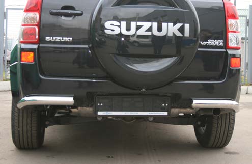 Защита задняя «уголки» d60 для Suzuki Grand Vitara 2008-2022 SZGV.76.0767