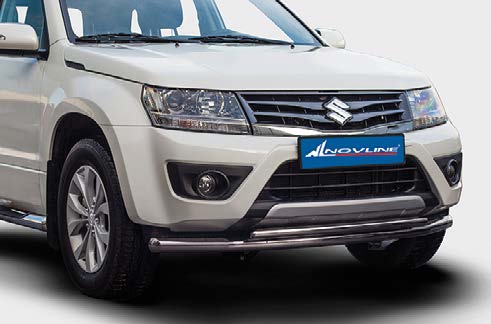 Защита переднего бампера труба d60/42 двойная для Suzuki Grand Vitara 2012- SZGV.48.1602