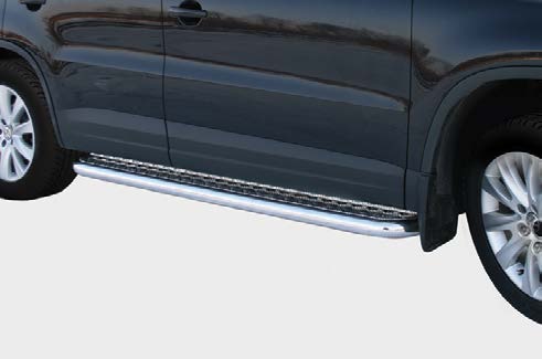 Пороги с листом d60 для Volkswagen Tiguan 2011- VWTI.82.1405