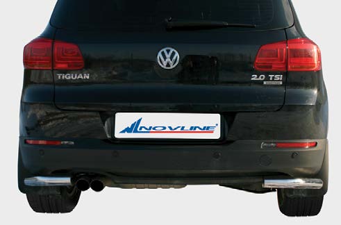 Защита заднего бампера уголки d60 для Volkswagen Tiguan 2011- VWTI.76.1408